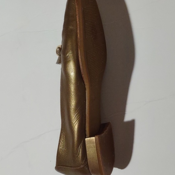 Stuart Weitzman Gold Loafers - Picture 8 of 13